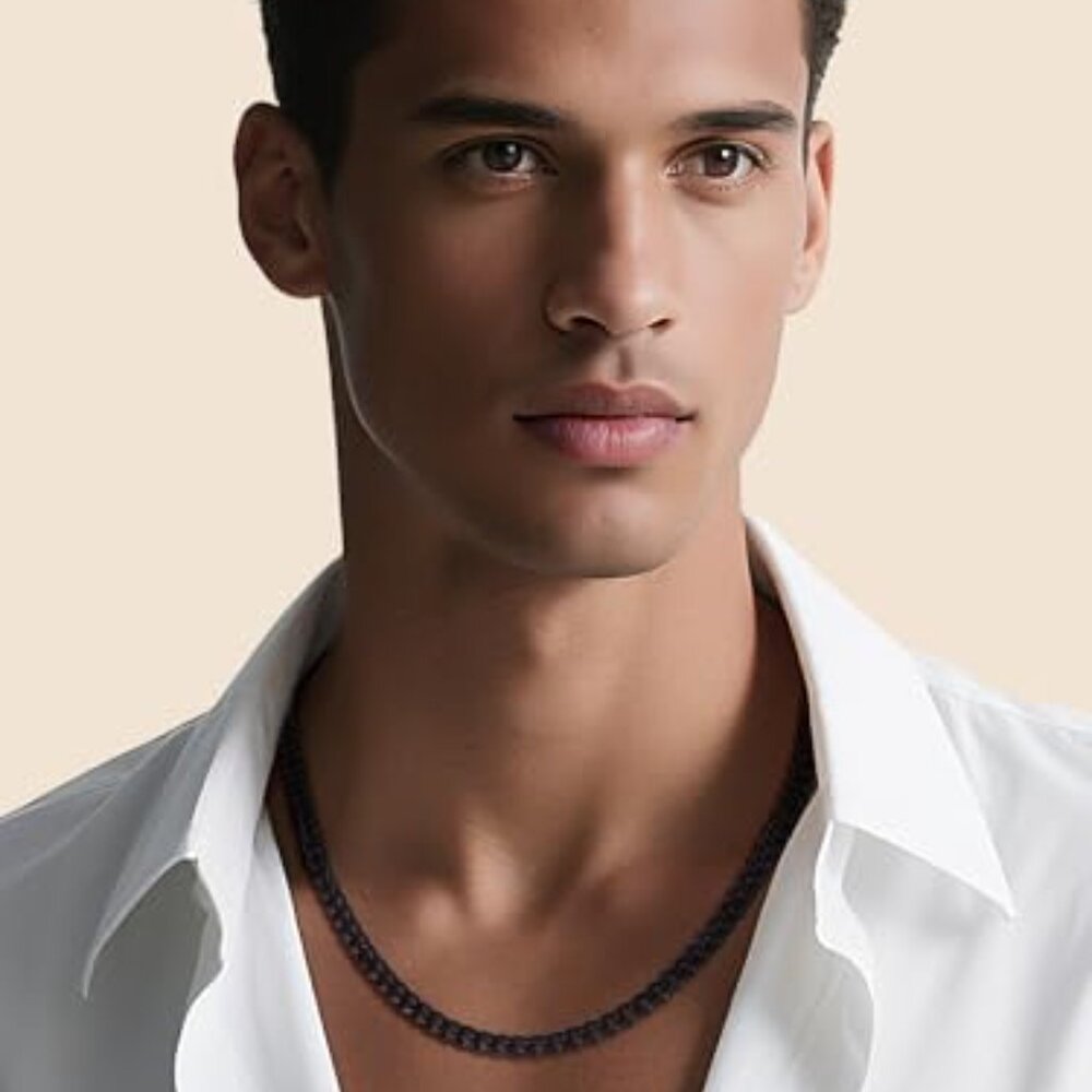 Stainless Steel Cuban Link Chain Necklace Classic Durable Minimalist Gift - Picture 3 of 8
